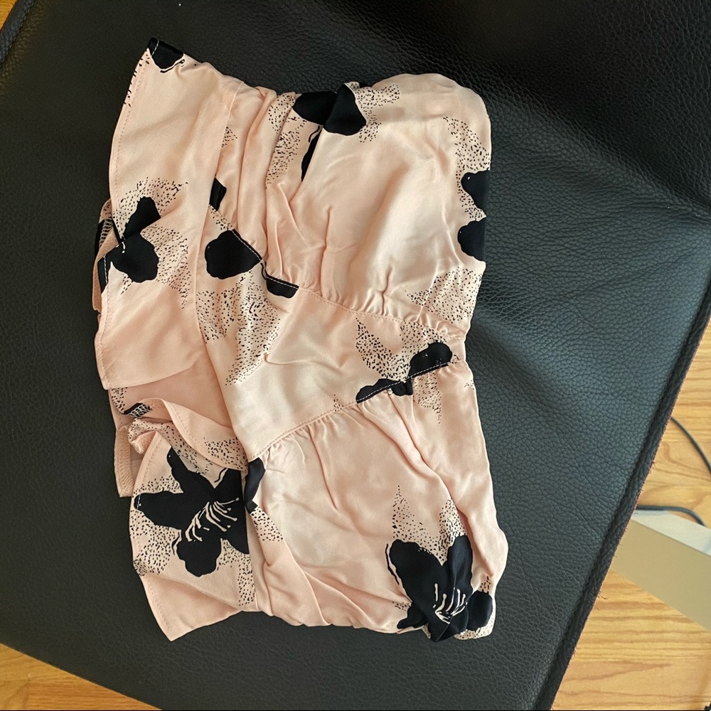 Free people cute pink Bustier crop top